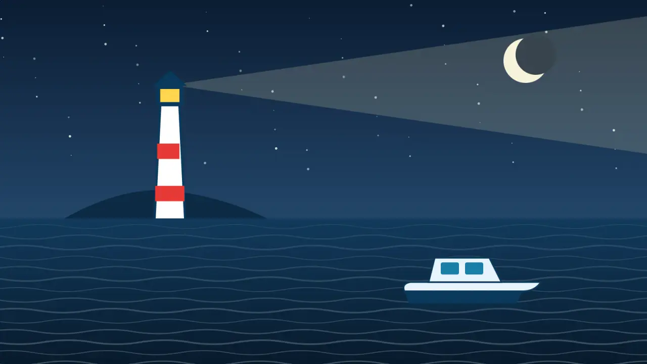 Karakteristike luči svetilnikov: navigacija ponoči